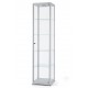 Vitrine 200x50x50cm zilver geanodiseerd Vitrine 200x50x50cm zilver geanodiseerd